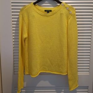 Ralph Lauren yellow longsleeve knitted sweater
